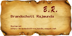 Brandschott Rajmunda névjegykártya